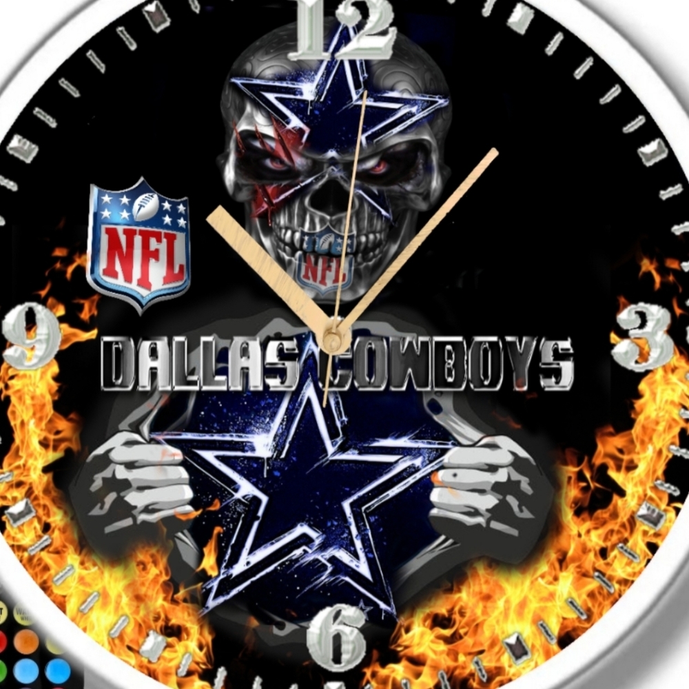 Dallas cowboys clock
